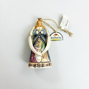 JIM SHORE 2011 Heartwood Creek Nativity Angel Christmas Ornament 5" NWT Holiday